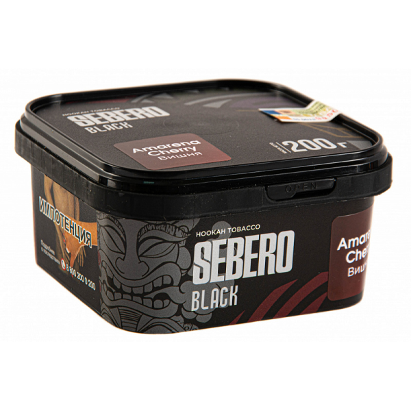 Табак SEBERO BLACK AMARENA CHERRY 200 гр в Нарьян-Маре