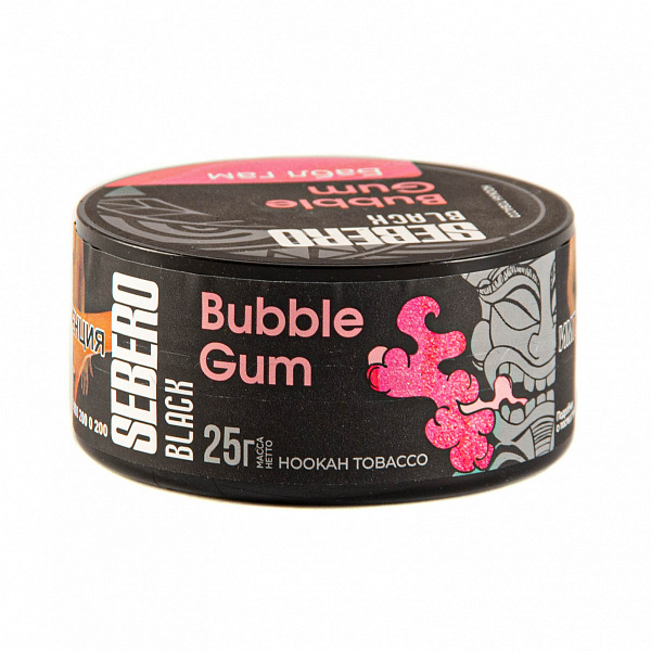 Табак SEBERO BLACK BUBBLE GUM 25 гр в Нарьян-Маре