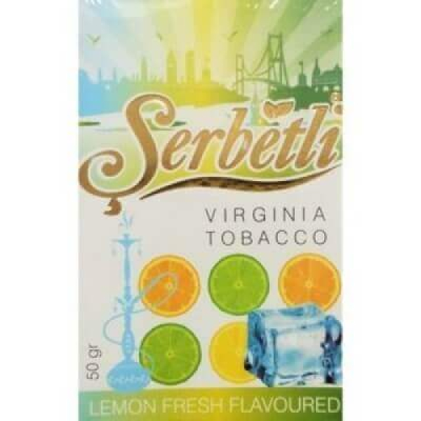 Табак Serbetli Lemon Fresh 50 грамм в Нарьян-Маре