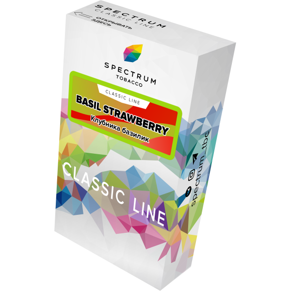 Табак Spectrum Classic current basil steawberry 40 грамм в Нарьян-Маре