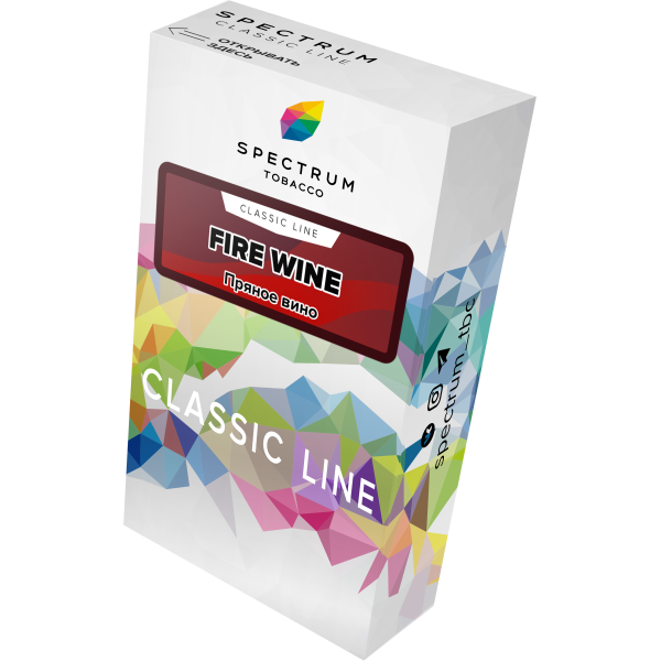 Табак Spectrum Classic fire wine 40 грамм в Нарьян-Маре