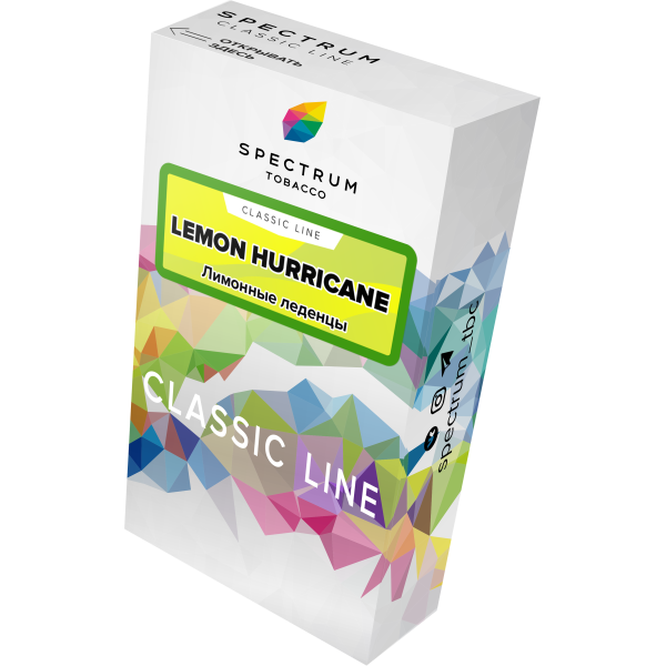 Табак Spectrum Classic lemon hurricane 40 грамм в Нарьян-Маре