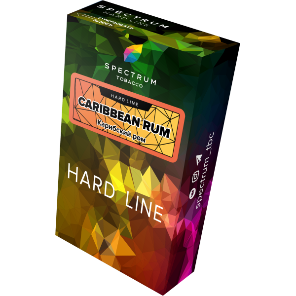 Табак Spectrum Hard caribbean rum 40 грамм в Нарьян-Маре