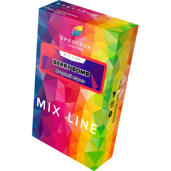 Табак Spectrum Mix Line Berry Bomb 40 грамм в Нарьян-Маре