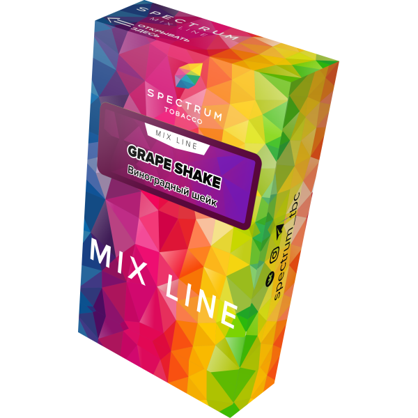Табак Spectrum Mix Line Grape Shake 40 грамм в Нарьян-Маре
