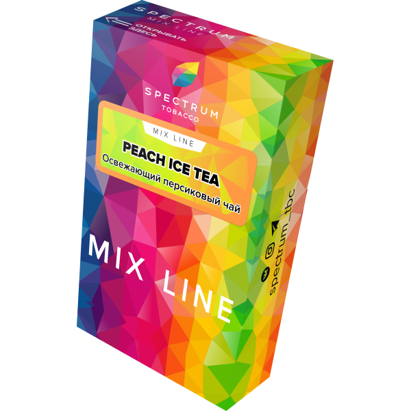 Табак Spectrum Mix Line Peach Ice Tea 40 грамм в Нарьян-Маре