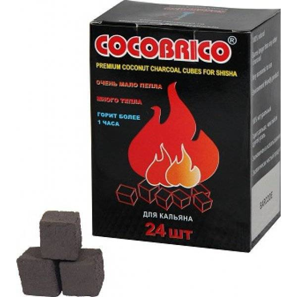 Уголь для кальяна CocoBrico 24 кубика в Нарьян-Маре
