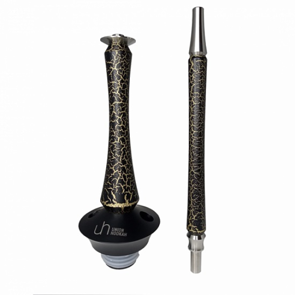 Кальян Union Hookah Sleek Кракле золотой в Нарьян-Маре
