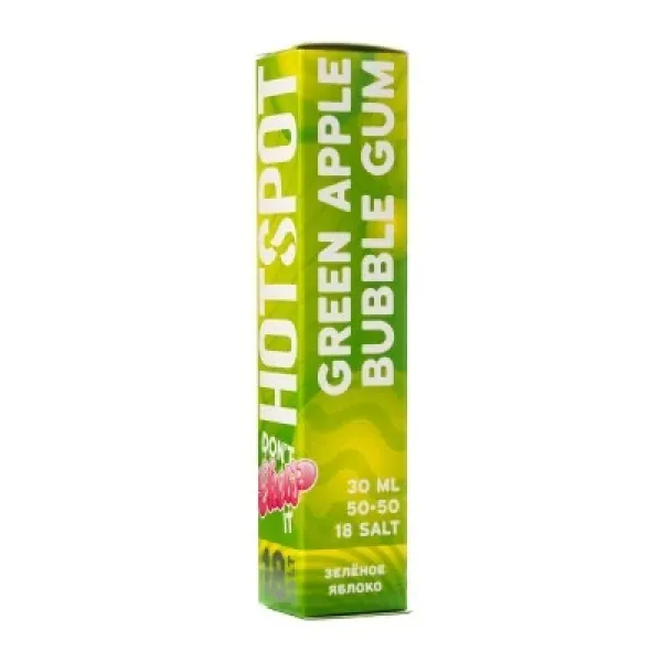 Жидкость HOTSPOT Chow Ultra Green Apple Bubble Gum 30 мл в Нарьян-Маре