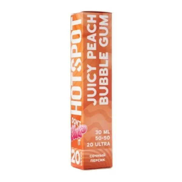 Жидкость HOTSPOT Chow Ultra Juicy Peach Bubble Gum 30 мл в Нарьян-Маре