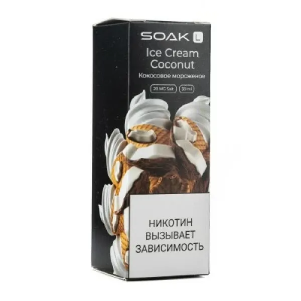 Жидкость SOAK L Ice Cream Coconut 30 мл в Нарьян-Маре