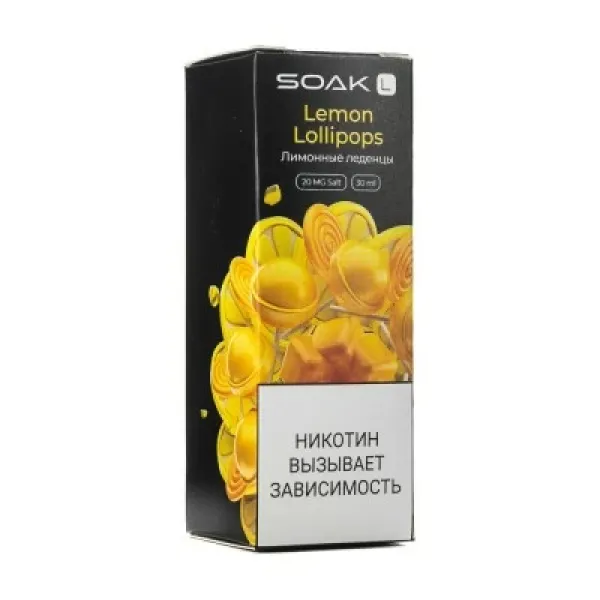 Жидкость SOAK L Lemon Lollipops 30 мл в Нарьян-Маре