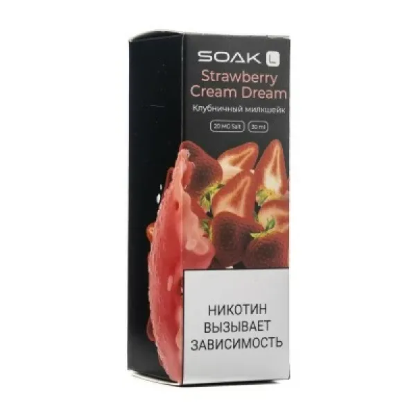 Жидкость SOAK L Strawberry Cream Dream 30 мл в Нарьян-Маре