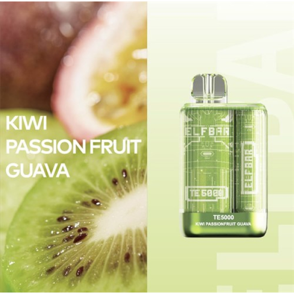 Elfbar TE5000 Kiwi Passion fruit Guava, 5000 тяг в Нарьян-Маре