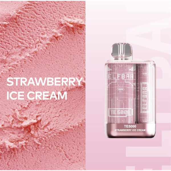 Elfbar TE5000 Strawberry Ice Cream, 5000 тяг в Нарьян-Маре