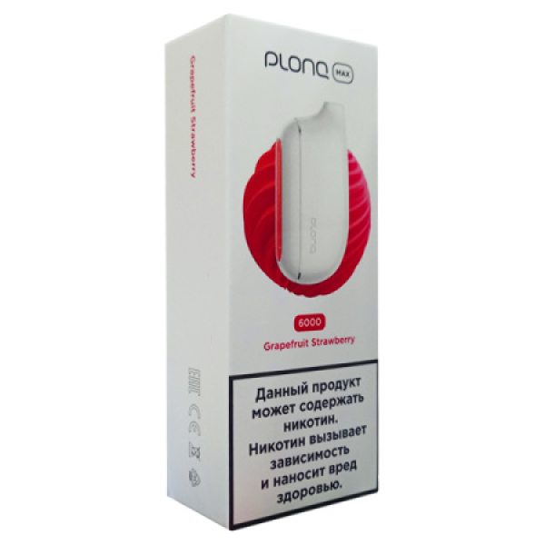 Plonq Max Grapefruit Strawberry 6000 тяг в Нарьян-Маре