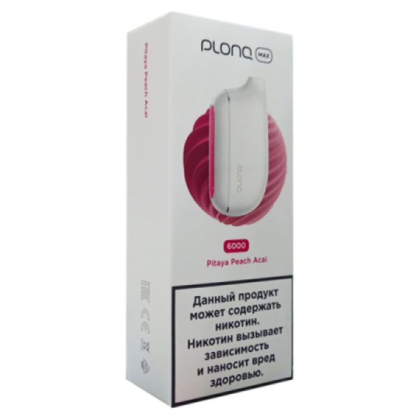 Plonq Max Pitaya Peach Acai 6000 тяг в Нарьян-Маре