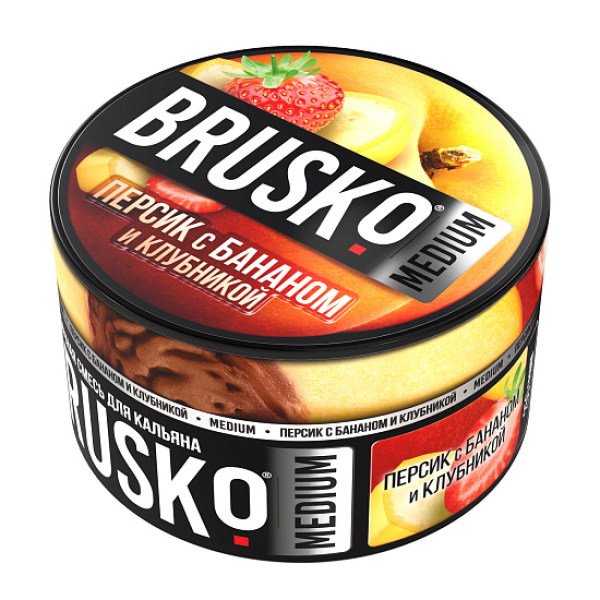 Смесь Brusko Персик с бананом и клубникой 250 гр в Нарьян-Маре