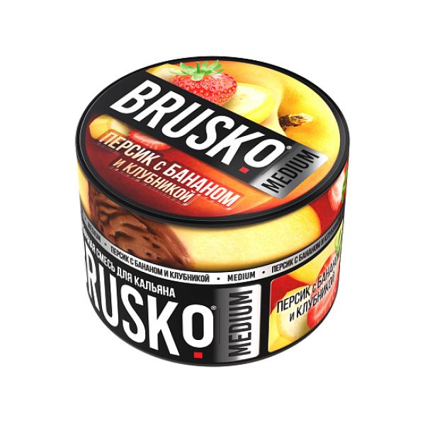 Смесь Brusko Персик с бананом и клубникой 50 гр в Нарьян-Маре