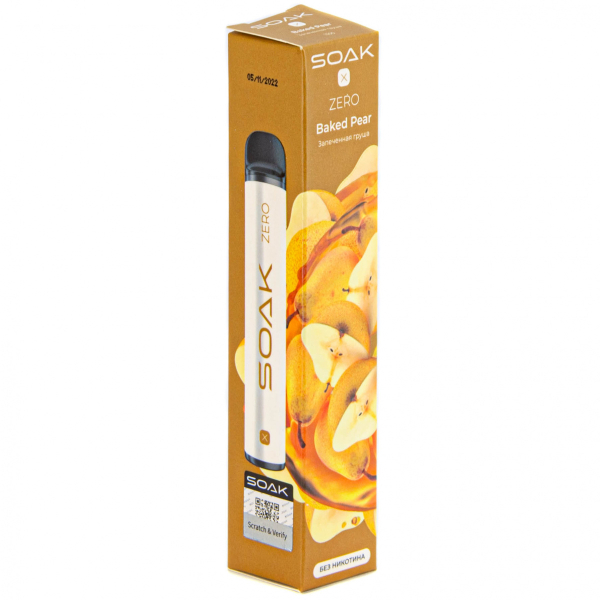 SOAK X ZERO Baked pear 1500 затяжек (без никотина) в Нарьян-Маре