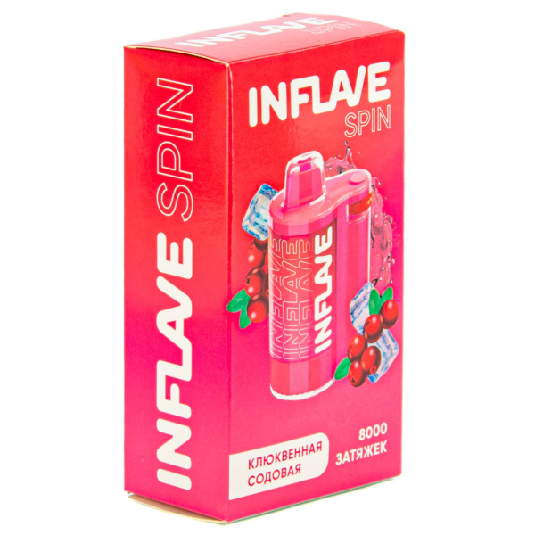 INFLAVE SPIN Клюквенная содовая (8000 затяжек) в Нарьян-Маре