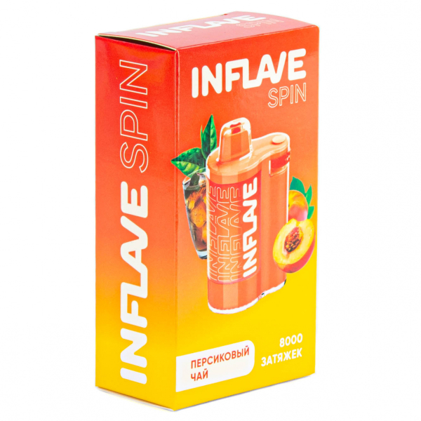 INFLAVE SPIN Персиковый чай (8000 затяжек) в Нарьян-Маре