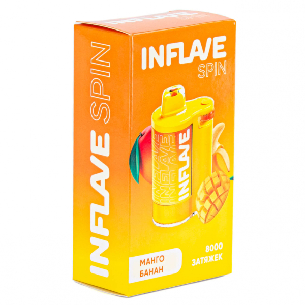 INFLAVE SPIN Манго банан (8000 затяжек) в Нарьян-Маре