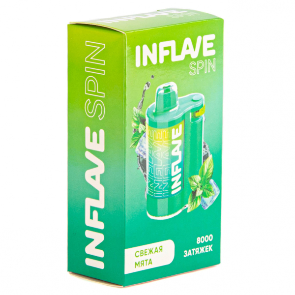 INFLAVE SPIN Свежая мята (8000 затяжек) в Нарьян-Маре