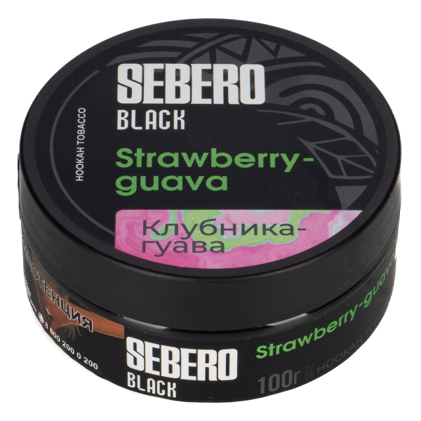 Табак Sebero Black Strawberry Guava  100 грамм в Нарьян-Маре