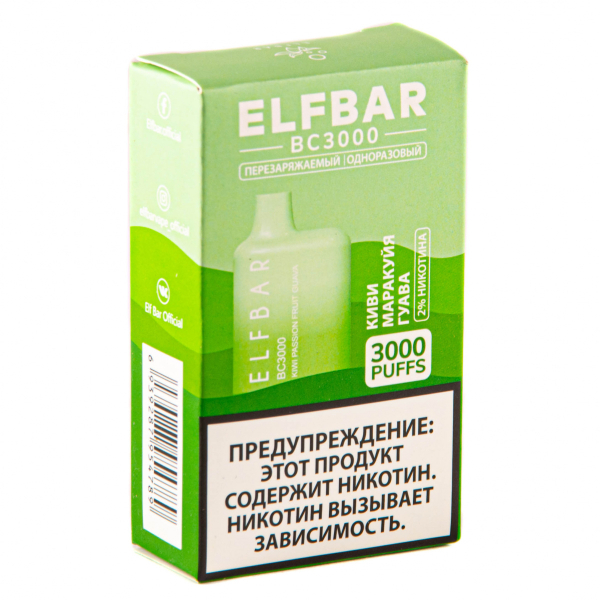 ELF BAR Kiwi Passionfruit Guava (3000 затяжек) 20 мг в Нарьян-Маре