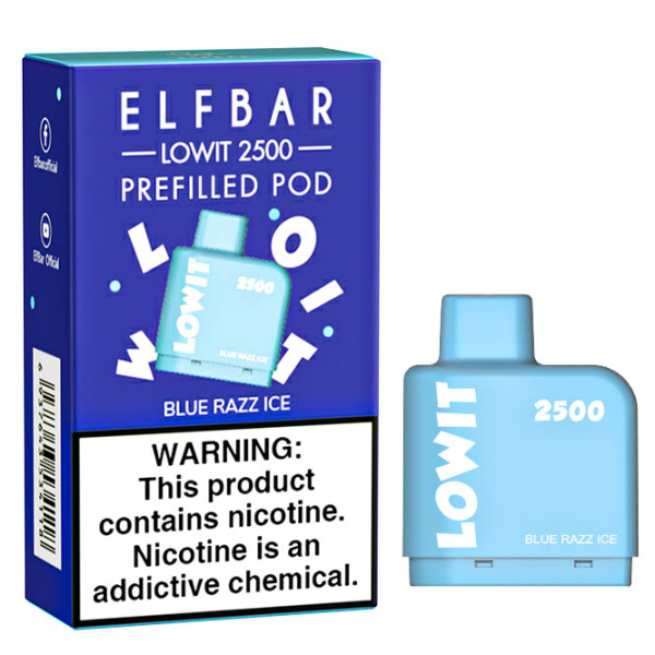 Картридж Elf Bar Lowit 2500 20 мг, 6 мл (Blue Razz Ice) в Нарьян-Маре