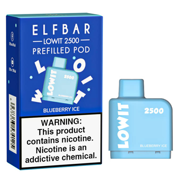 Картридж Elf Bar Lowit 2500 20 мг, 6 мл (Blueberry Ice) в Нарьян-Маре
