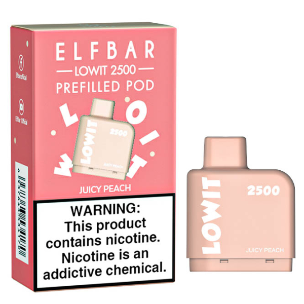 Картридж Elf Bar Lowit 2500 20 мг, 6 мл (Juicy Peach) в Нарьян-Маре