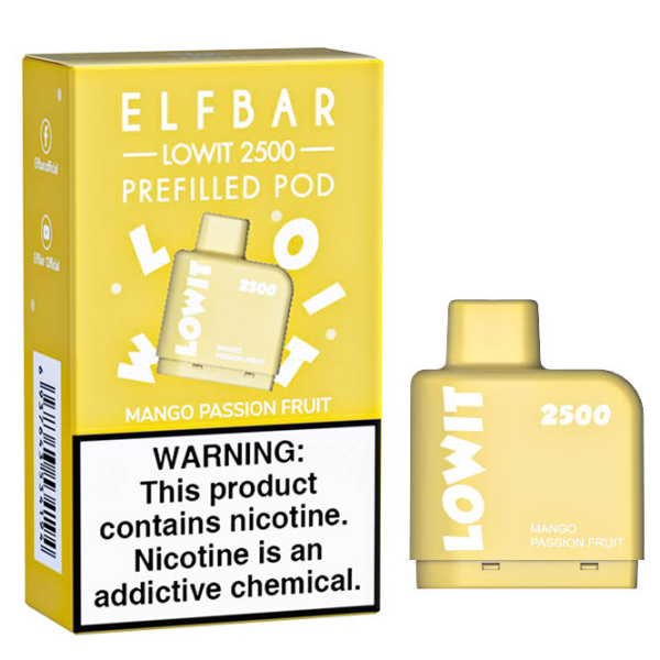 Картридж Elf Bar Lowit 2500 20 мг, 6 мл (Mango Passion Fruit) в Нарьян-Маре