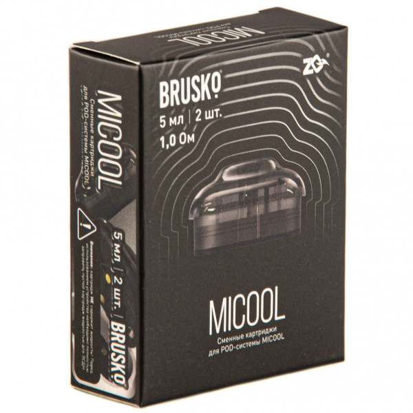 Картридж Brusko Zq Micool 5мл (2шт.) 1.0 в Нарьян-Маре