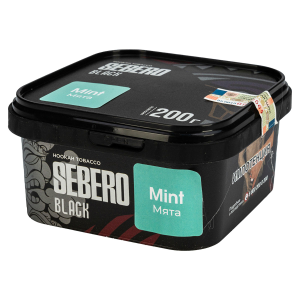 Табак Sebero Black Mint  200 грамм в Нарьян-Маре