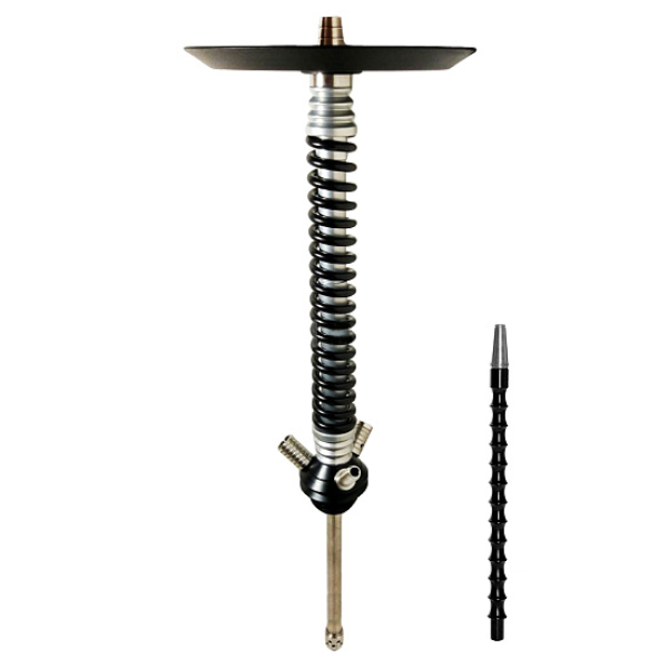 Кальян Mamay Custom V3 №12 Coilovers Хром-Черный  в Нарьян-Маре