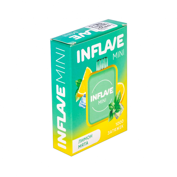 Inflave Mini Лимон Мята (1000 Затяжек) в Нарьян-Маре