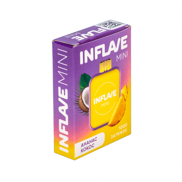 Inflave Mini Ананас Кокос (1000 Затяжек) в Нарьян-Маре