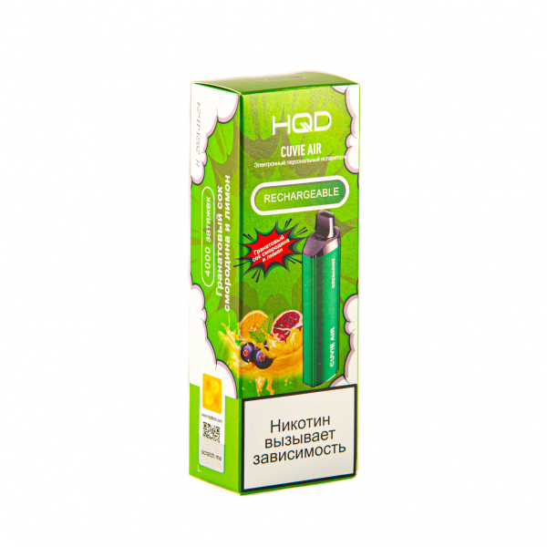 Hqd Cuvie Air Гранатовый Сок, Смородина И Лимон (4000 Затяжек) в Нарьян-Маре