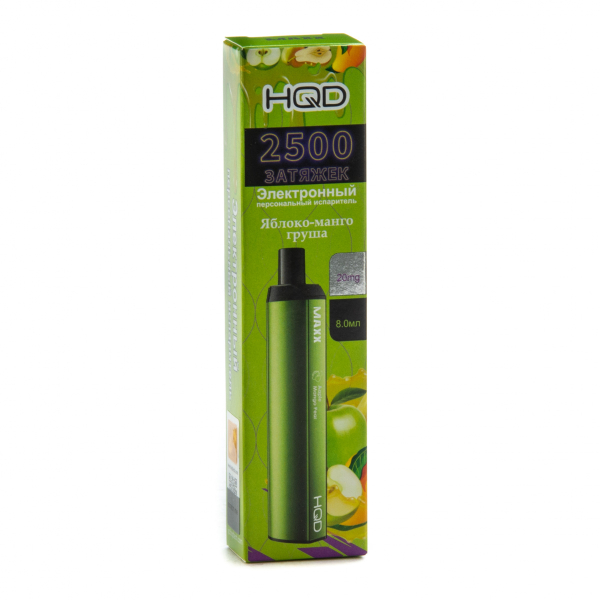 Hqd Maxx Яблоко Персик (2500 Затяжек) в Нарьян-Маре