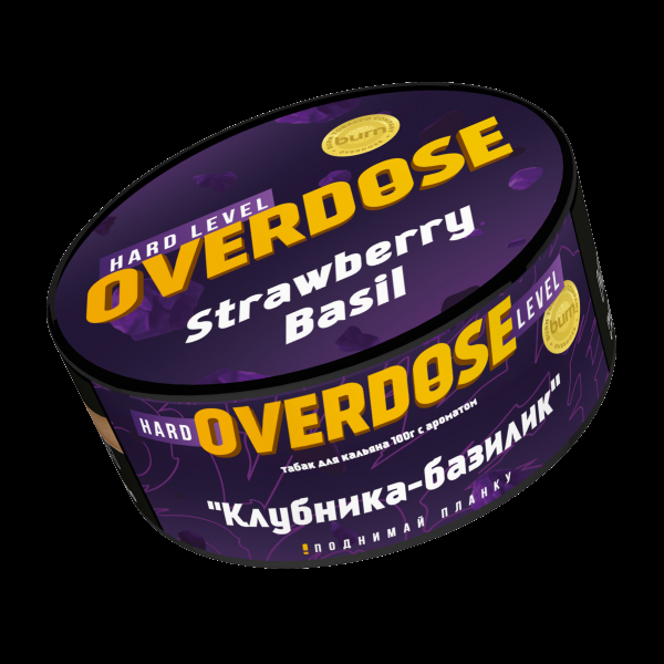Табак Overdose Strawberry Basil  100 грамм в Нарьян-Маре