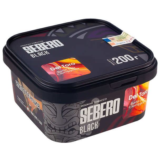 Табак Sebero Black Del Toro  200 грамм в Нарьян-Маре