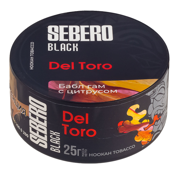 Табак Sebero Black Del Toro  25 грамм в Нарьян-Маре