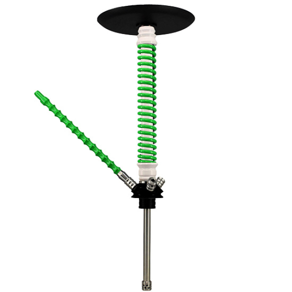 Кальян Mamay Custom V3 №12 Coilovers Белый-Салат  в Нарьян-Маре
