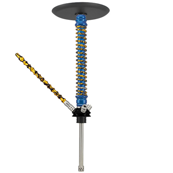 Кальян Mamay Custom V3 №12 Coilovers Голубой Золотой Сплеш  в Нарьян-Маре