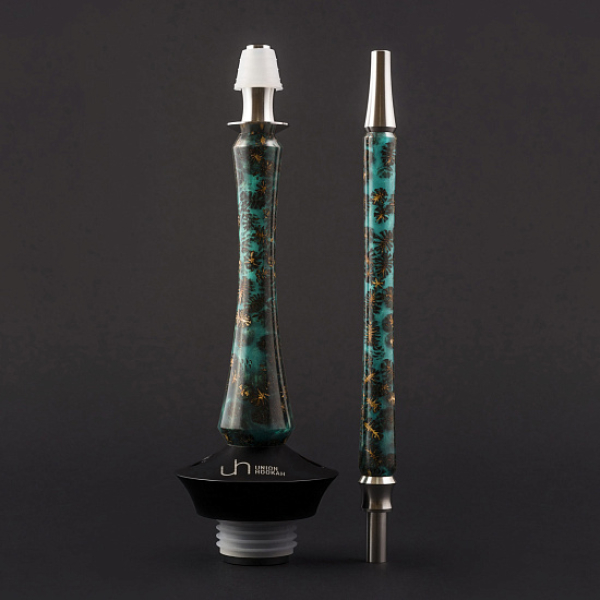 Кальян Union Hookah Sleek Акрил С Шишками Бирюзовый  в Нарьян-Маре