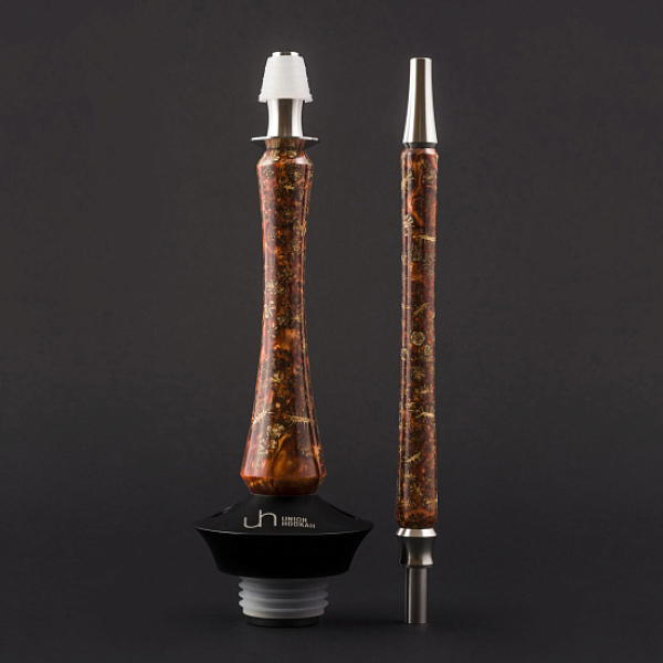 Кальян Union Hookah Sleek Акрил С Шишками Янтарь  в Нарьян-Маре