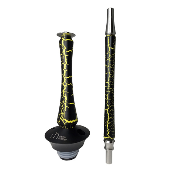 Кальян Union Hookah Sleek Кракле Желтый  в Нарьян-Маре
