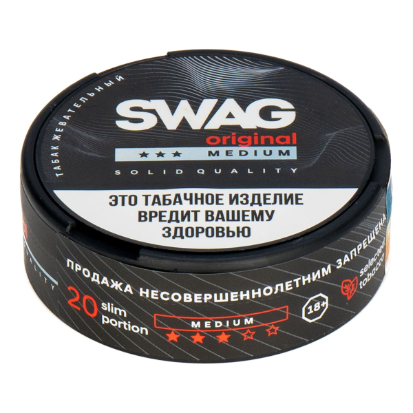 Жевательный табак Swag Medium Original 10 грамм в Нарьян-Маре